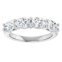 Platinum 1 1/2 CTW Lab-Grown Diamond Anniversary Band