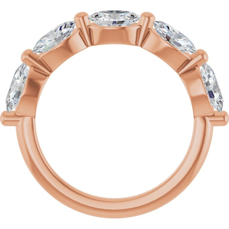 14K Rose Gold 1 7/8 CTW Lab-Grown Diamond Anniversary Band