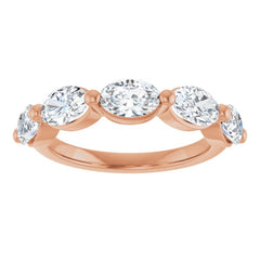 14K Rose Gold 1 7/8 CTW Lab-Grown Diamond Anniversary Band