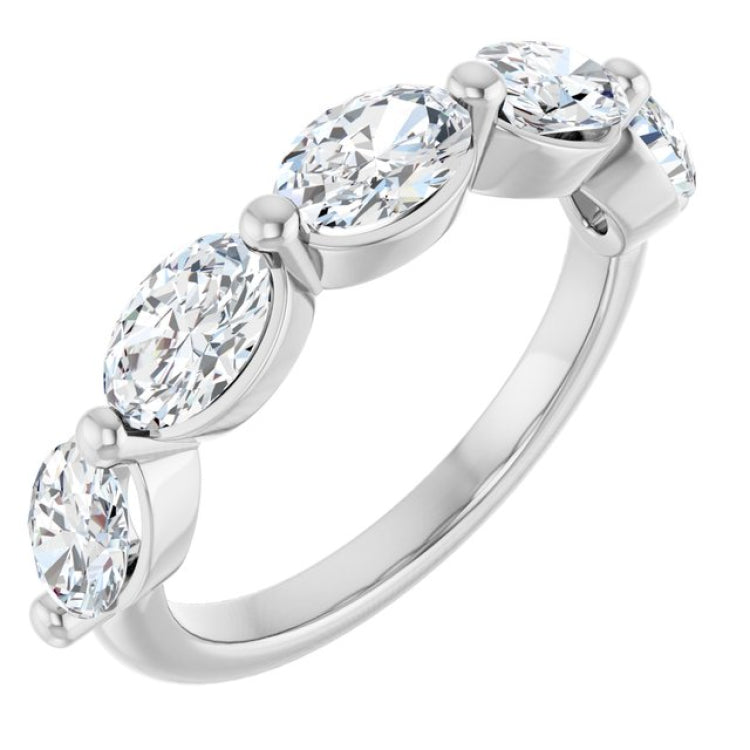 14K White Gold 1 7/8 CTW Lab-Grown Diamond Anniversary Band