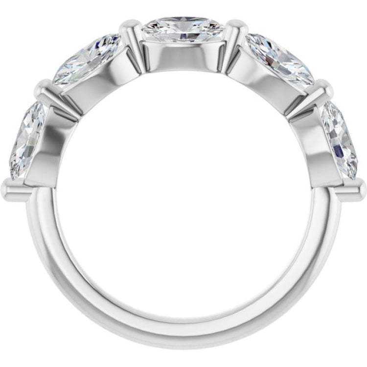 14K White Gold 1 7/8 CTW Lab-Grown Diamond Anniversary Band