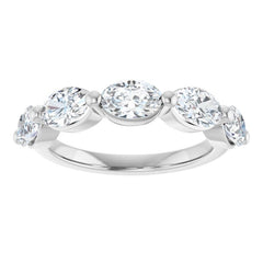 14K White Gold 1 7/8 CTW Lab-Grown Diamond Anniversary Band