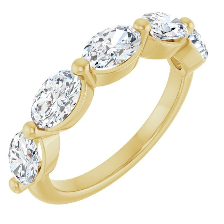 14K Yellow Gold 1 7/8 CTW Lab-Grown Diamond Anniversary Band