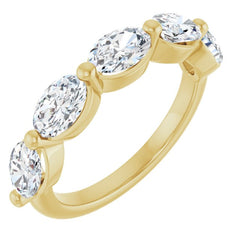 14K Yellow Gold 1 7/8 CTW Lab-Grown Diamond Anniversary Band