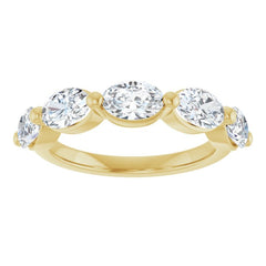 14K Yellow Gold 1 7/8 CTW Lab-Grown Diamond Anniversary Band