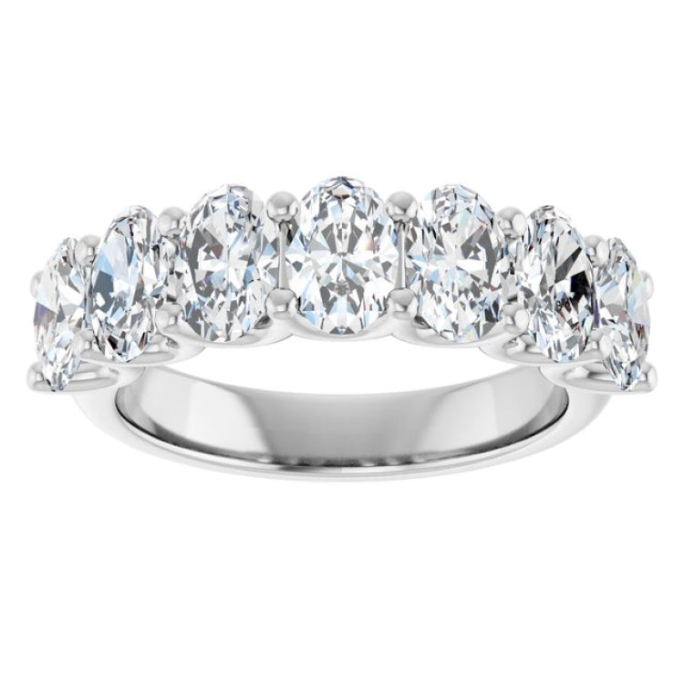 Platinum 2 1/2 CTW Lab-Grown Diamond Anniversary Band