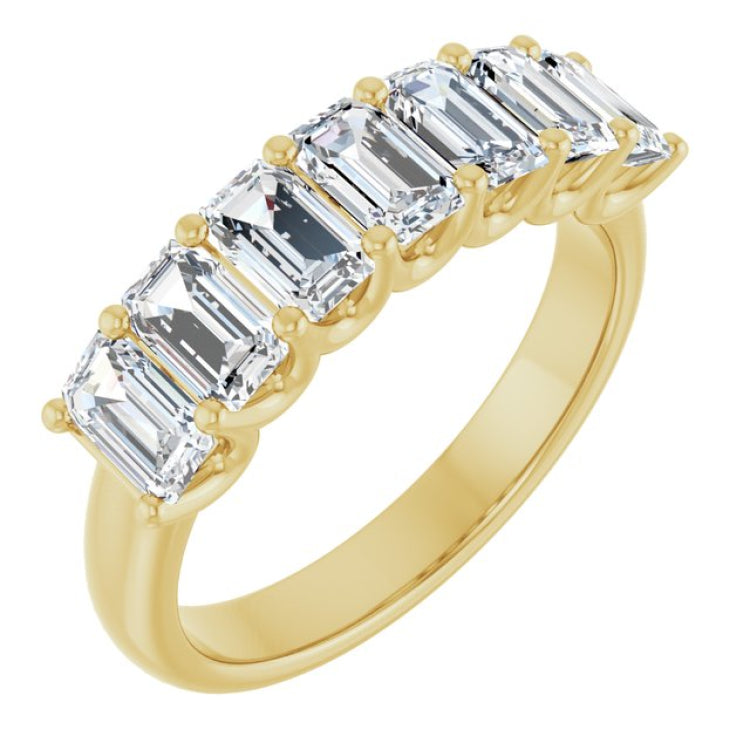 14K Yellow Gold 2 1/6 CTW Lab-Grown Diamond Anniversary Band