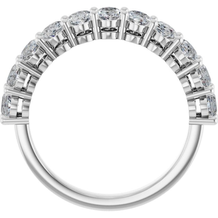 14K White Gold 2 3/4 CTW Natural Diamond Annniversary Band