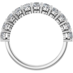 14K White Gold 2 3/4 CTW Natural Diamond Annniversary Band