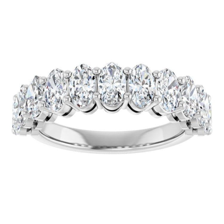 14K White Gold 2 3/4 CTW Natural Diamond Annniversary Band