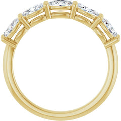 14K Yellow Gold 1 1/6 CTW Natural Diamond Anniversary Band