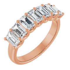 14K Rose Gold 2 1/6 CTW Natural Diamond Anniversary Band
