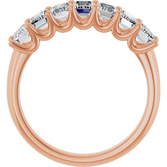 14K Rose Gold 2 1/6 CTW Natural Diamond Anniversary Band