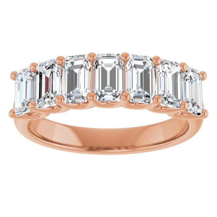 14K Rose Gold 2 1/6 CTW Natural Diamond Anniversary Band