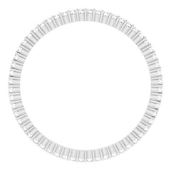 10K White Gold 1/5 CTW Natural Diamond Eternity Band Size 8.5