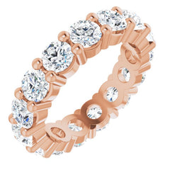 10K Rose Gold 3 5/8 CTW Lab-Grown Diamond Eternity Band Size 4.75