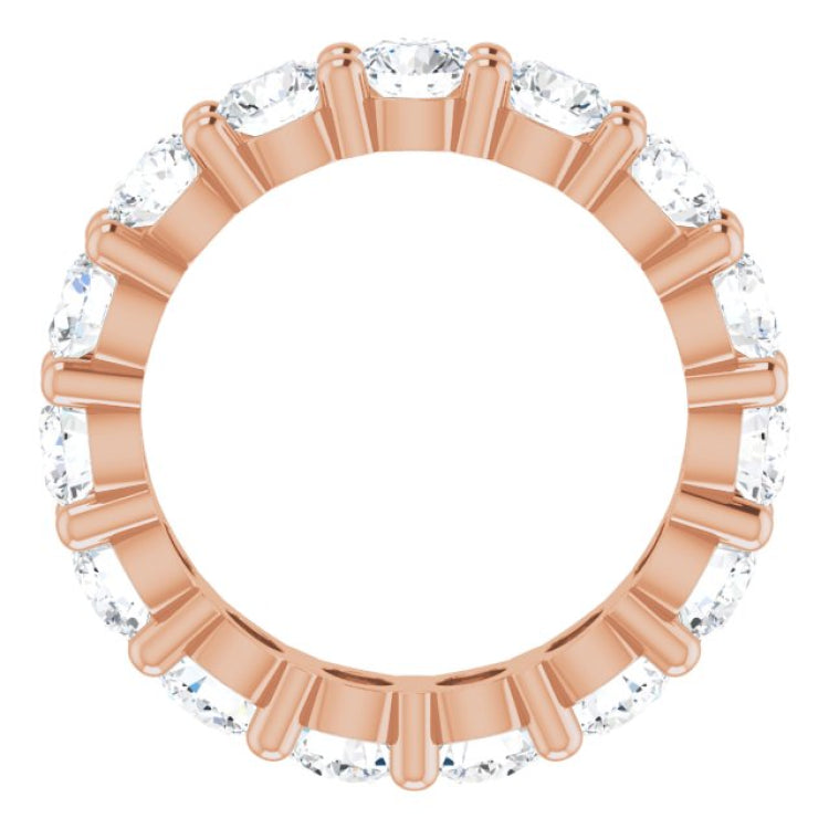 10K Rose Gold 3 5/8 CTW Lab-Grown Diamond Eternity Band Size 4.75