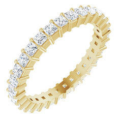 10K Yellow Gold 1 3/8 CTW Lab-Grown Diamond Eternity Band Size 8.25