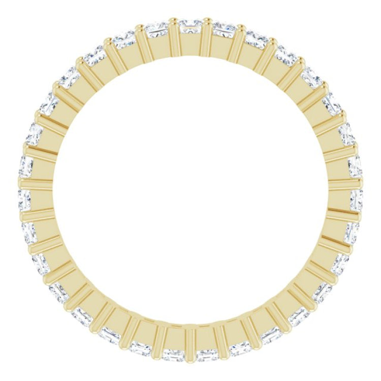 10K Yellow Gold 1 3/8 CTW Lab-Grown Diamond Eternity Band Size 8.25