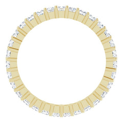10K Yellow Gold 1 3/8 CTW Lab-Grown Diamond Eternity Band Size 8.25