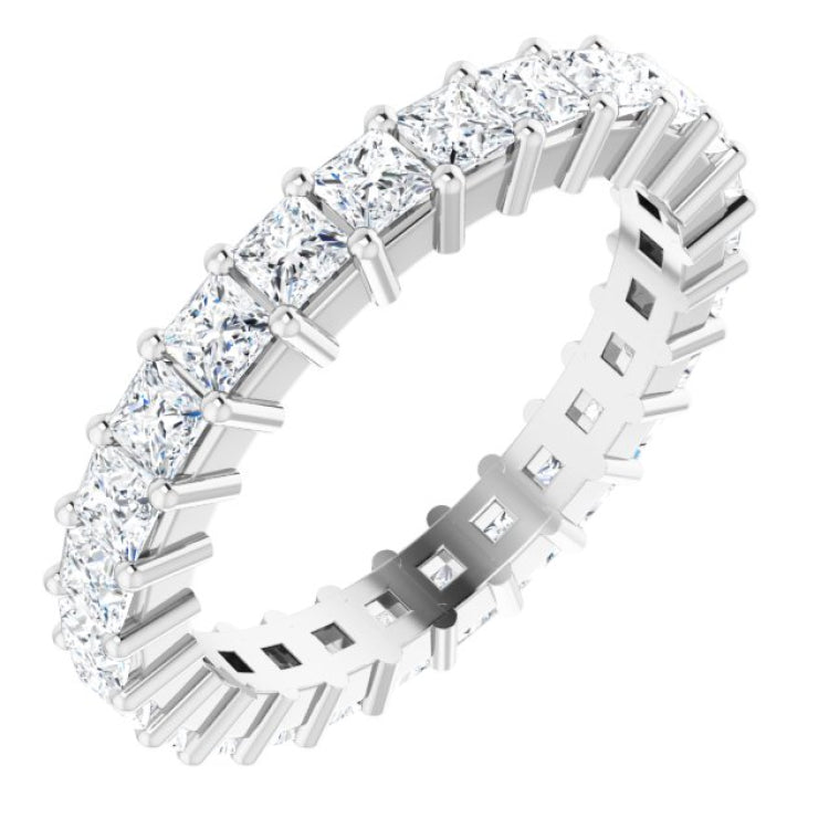 10K White Gold 1 7/8 CTW Lab-Grown Diamond Eternity Band Size 5.5