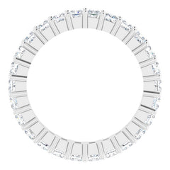 10K White Gold 1 7/8 CTW Lab-Grown Diamond Eternity Band Size 5.5