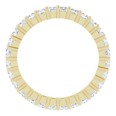 10K Yellow Gold 2 CTW Lab-Grown Diamond Eternity Band Size 7.5