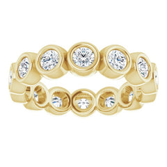 10K Yellow Gold 1 5/8 CTW Natural Diamond Eternity Band Size 8.5