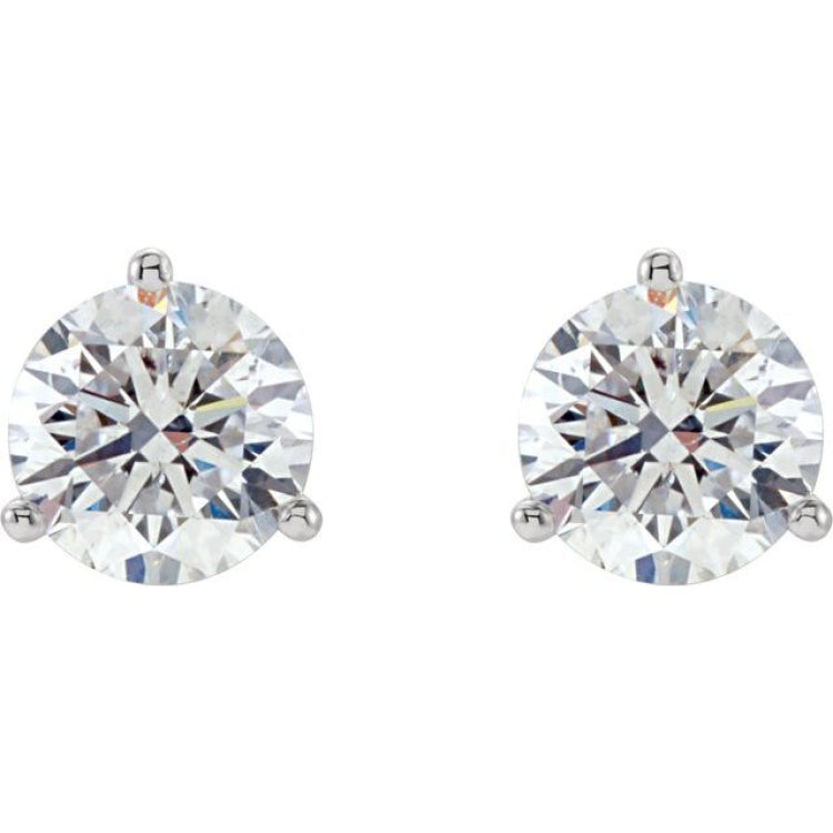 14K White Gold 1/4 CTW Natural Diamond Stud Earrings