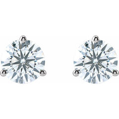 14K White Gold 2 CTW Lab-Grown Diamond Stud Earrings