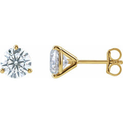 14K Yellow Gold 2 1/2 CTW Lab-Grown Diamond Stud Earrings