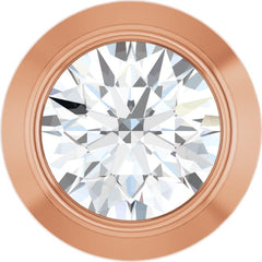 14K Rose Gold .06 CT Lab-Grown Diamond Slide Pendant
