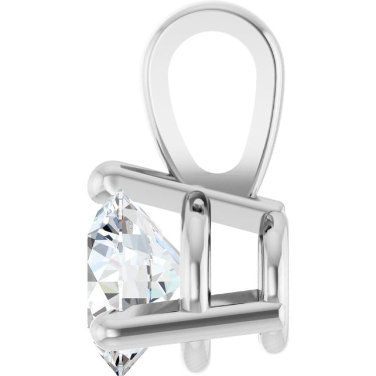Platinum 1/4 CT Lab-Grown Diamond Pendant