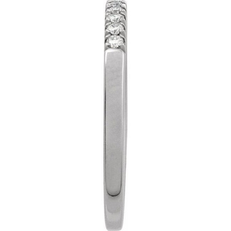 14K White Gold 1/6 CTW Lab-Grown Diamond Stackable Ring