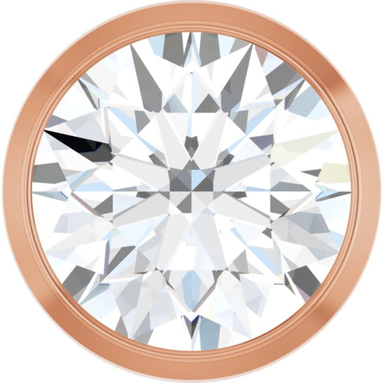 14K Rose Gold 1 CT Lab-Grown Diamond Slide Pendant