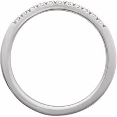 Sterling Silver 1/6 CTW Lab-Grown Diamond Stackable Ring
