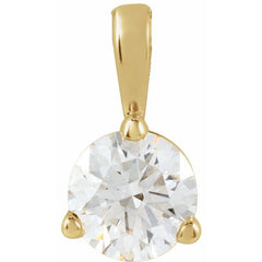 14K Yellow Gold 1/3 CTW Natural Diamond Pendant
