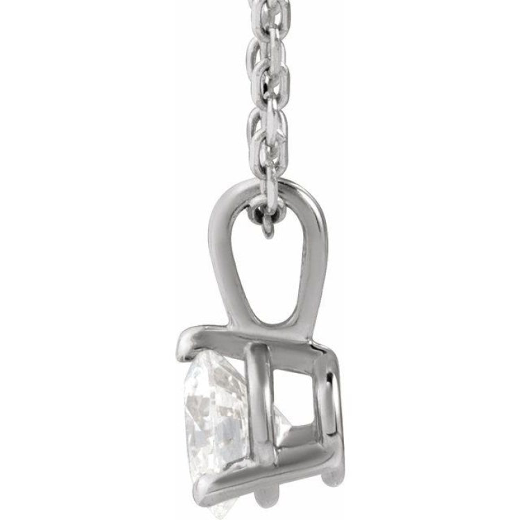 Platinum 1/3 CTW Lab-Grown Diamond 18" Necklace