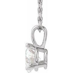 14K White Gold 1/2 CTW Lab-Grown Diamond 18" Necklace