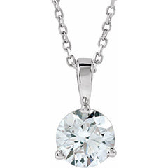 Platinum 1 CTW Lab-Grown Diamond 18" Necklace