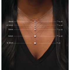 14K Rose Gold 3/4 CT Lab-Grown Diamond 18" Necklace