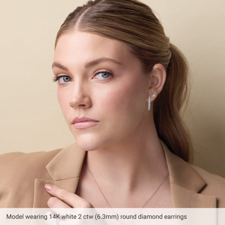 14K Rose Gold Natural Ruby Earring