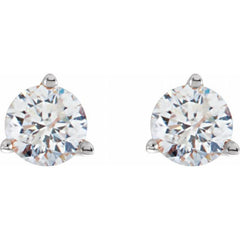 18K White Gold 1/4 CTW Natural Diamond Stud Earrings