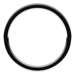 14K X1 White Gold 2 mm Flat Comfort Fit Light Band Size 8