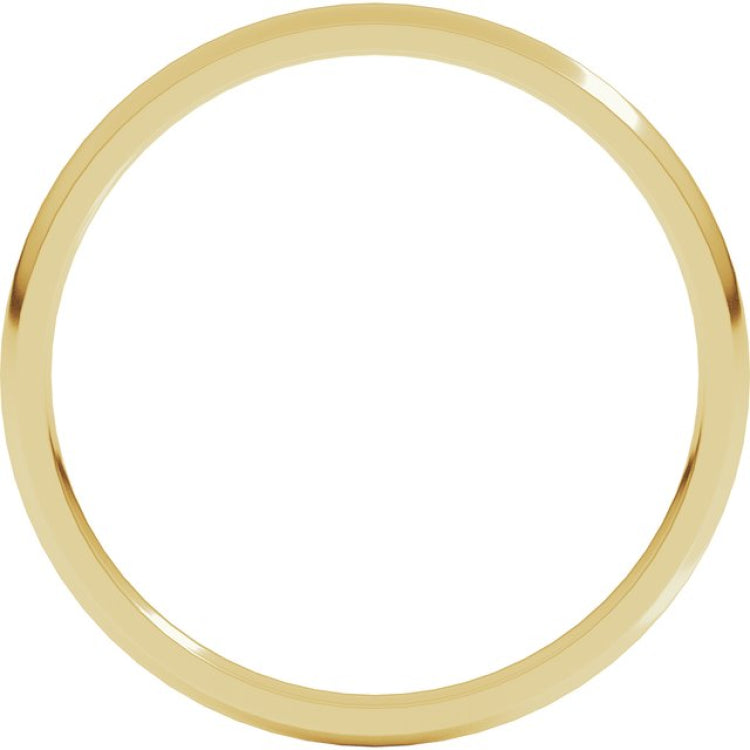 10K Yellow Gold 1.5 mm Lightweight Comfort-Fit Half Round Band Size 4.5