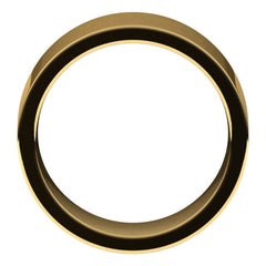 14K Yellow Gold 9 mm Comfort-Fit Flat Band Size 6.5