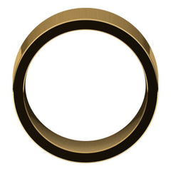 14K Yellow Gold 12 mm Comfort-Fit Flat Band Size 5.5