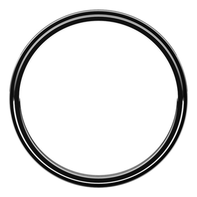 Continuum Sterling Silver 2 mm Stepped-Edge Flat Band Size 11.5