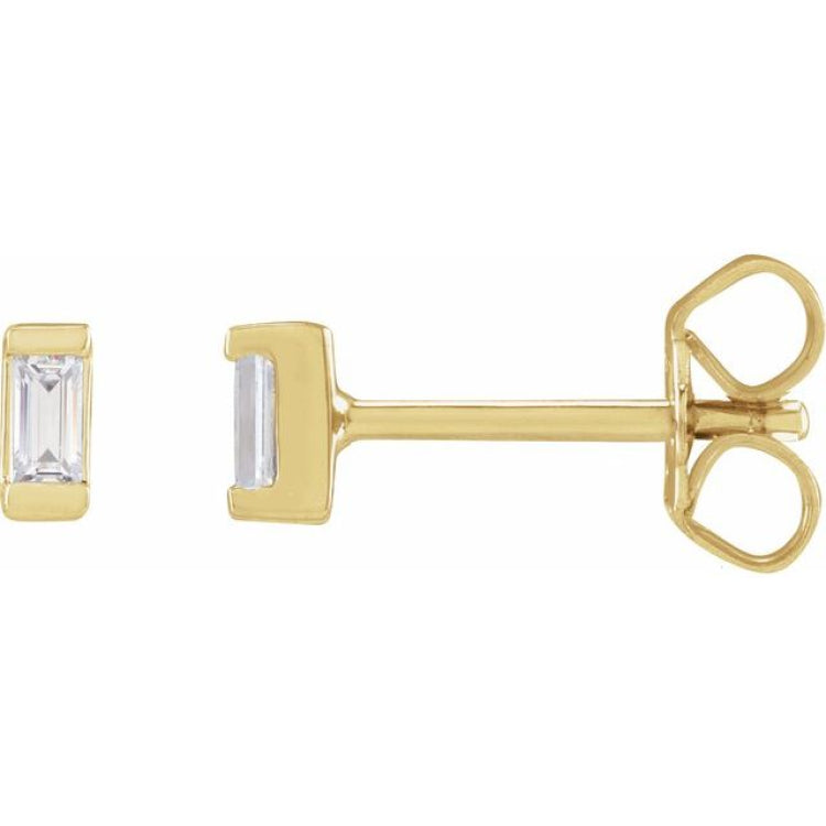 14K Yellow Gold .08 CTW Lab-Grown Diamond Earrings