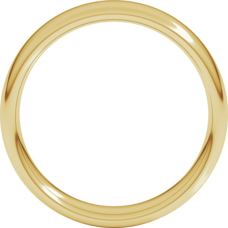 14K Yellow Gold 5 mm Comfort-Fit European-Style Band Size 10